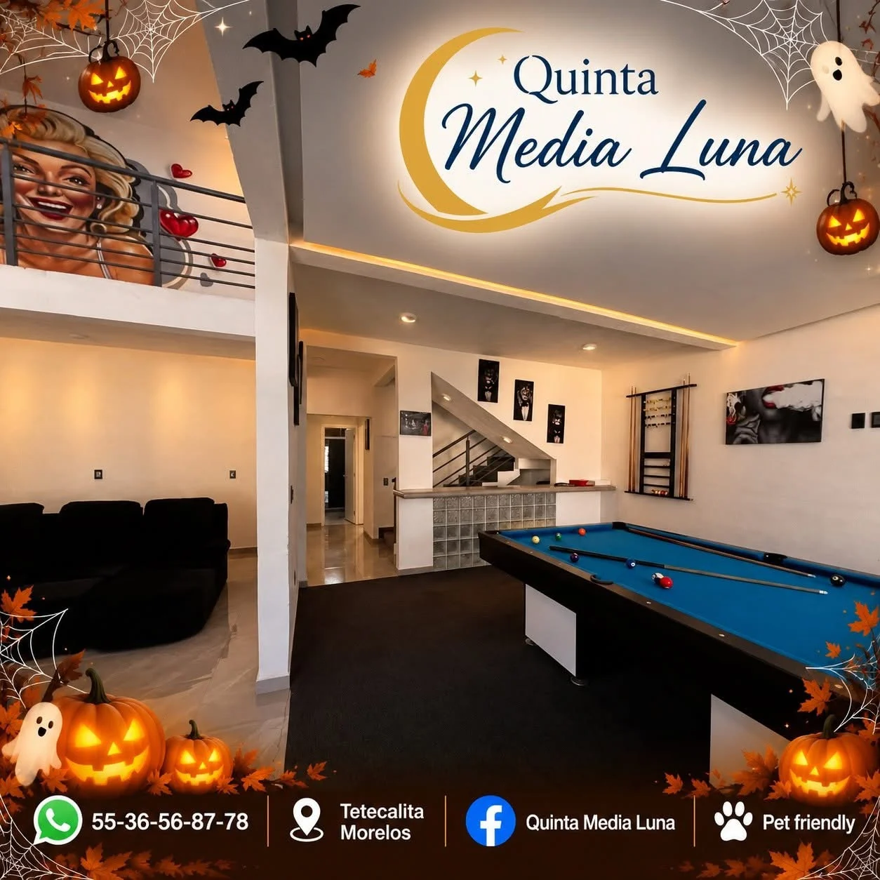 Quinta Media Luna, Sala de juegos / Games room